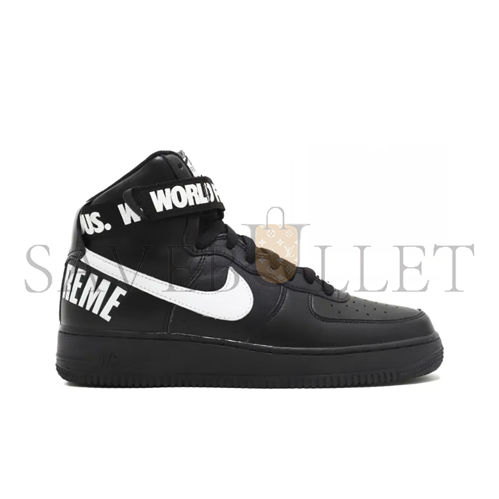 NIKE AIR FORCE 1 HIGH SUPREME WORLD FAMOUS BLACK 698696-010